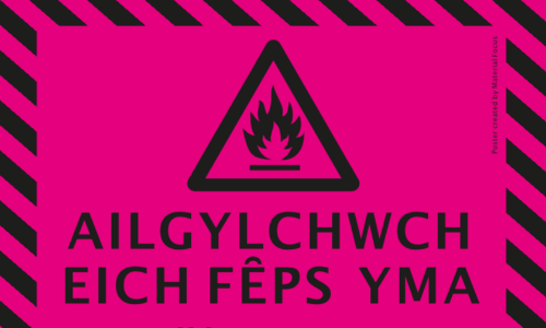 Vape disposal poster in welsh