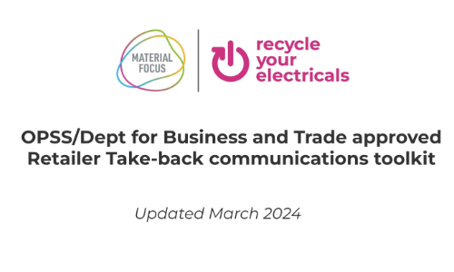 cover for the retailer take-back communications toolkit