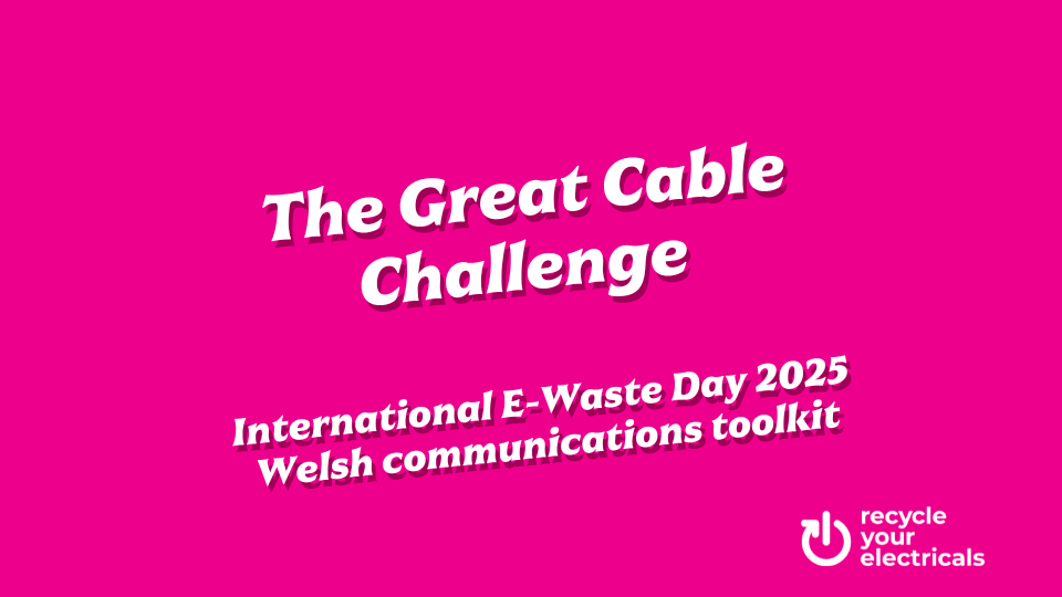 writing saying "the great cable challenge 2025 a welsh communications toolkit"